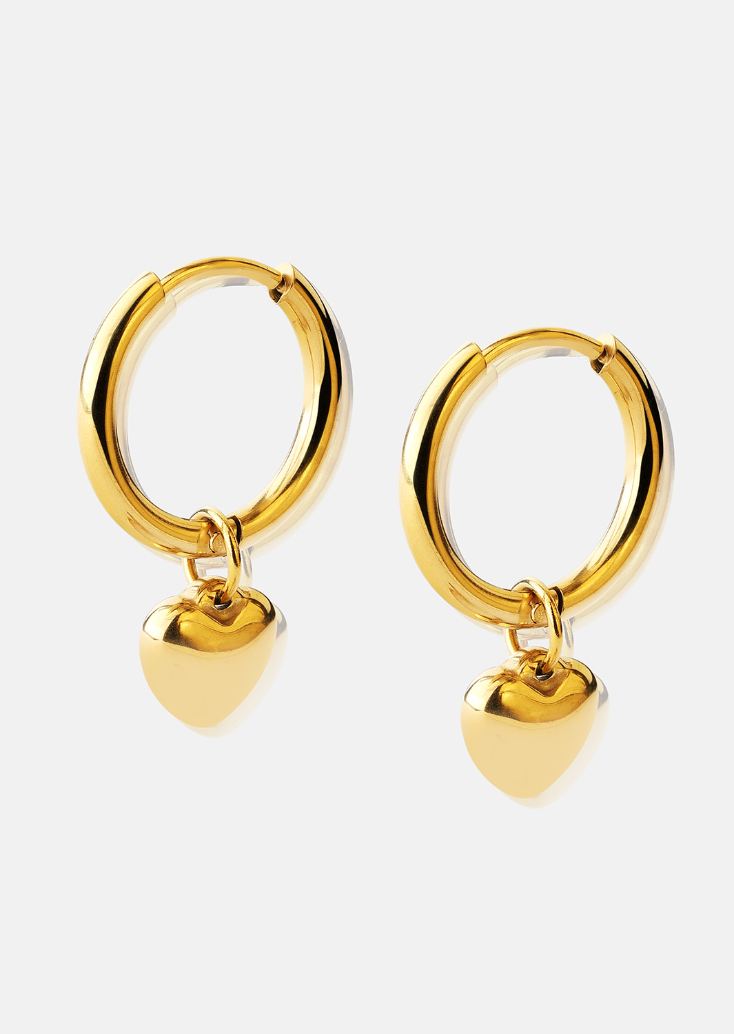 Ørering Heart Hug Hoops - 18k Gold Plated