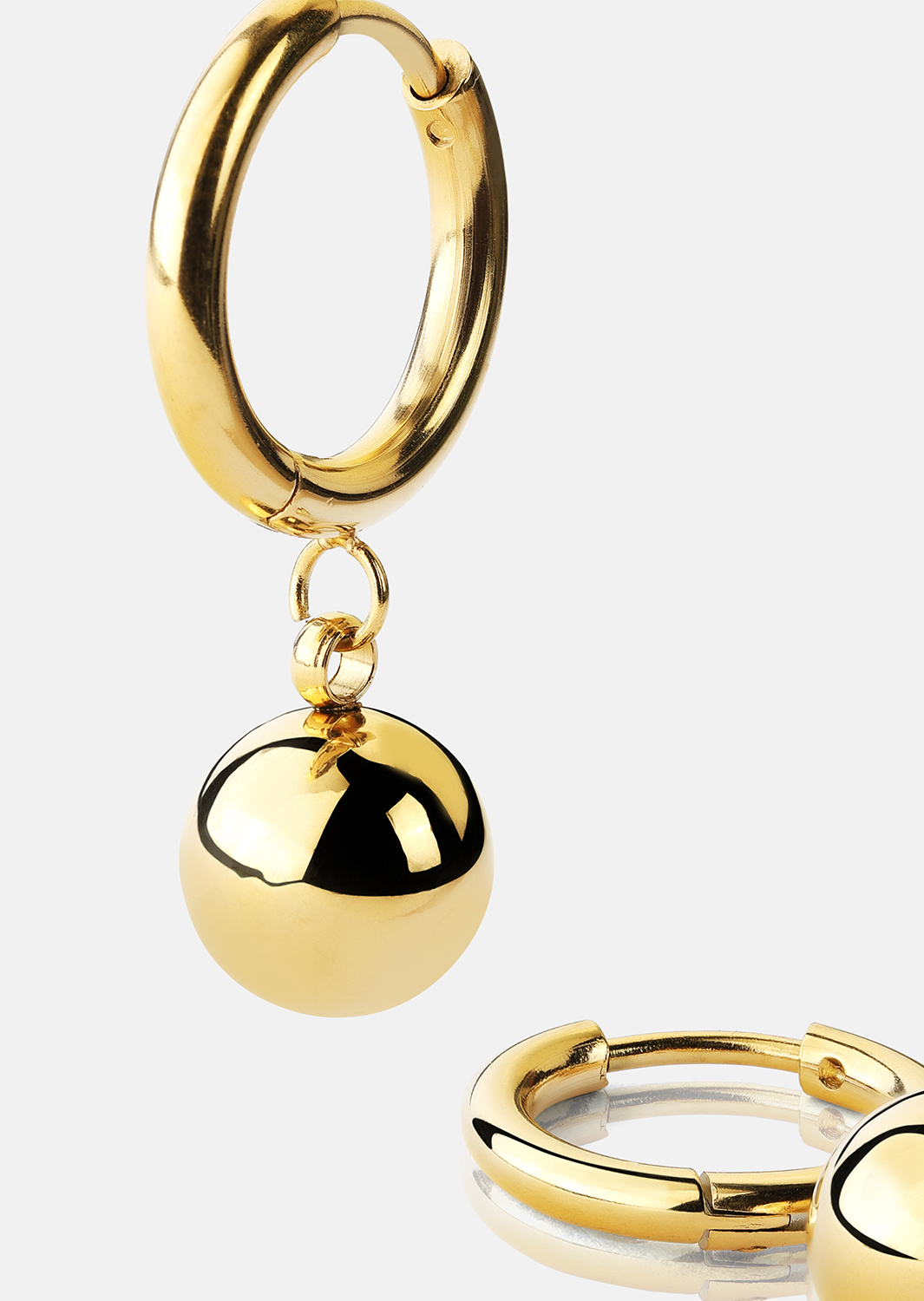 Ørering Golden Orbit Hoops - 18k Forgyldt