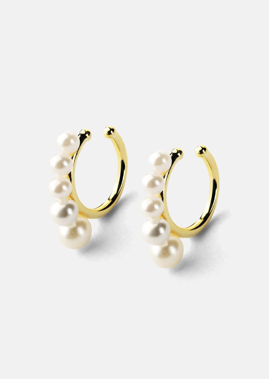 Perlina Ørering - 18k Guldbelagt