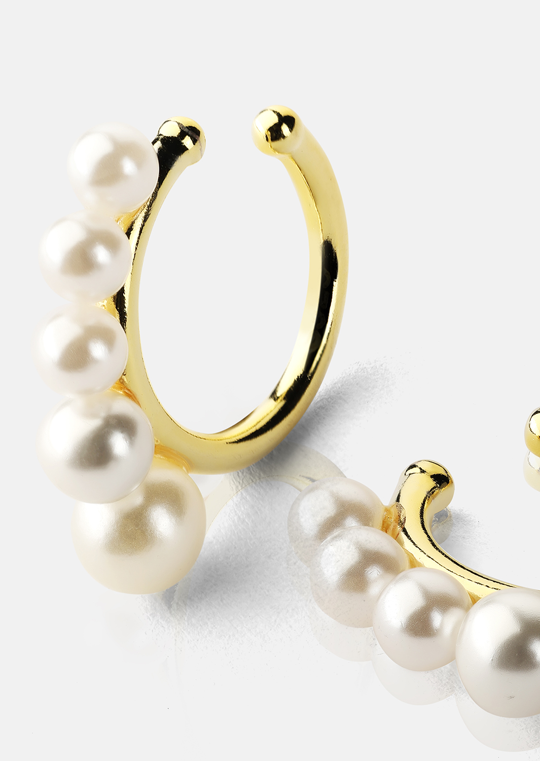 Perlina Ørering - 18k Guldbelagt