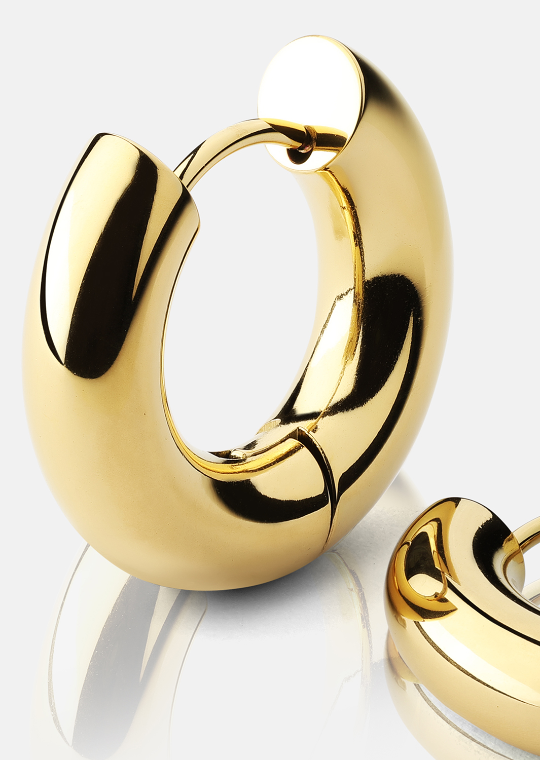 Øreringe Bold Glow – 18k Forgyldte