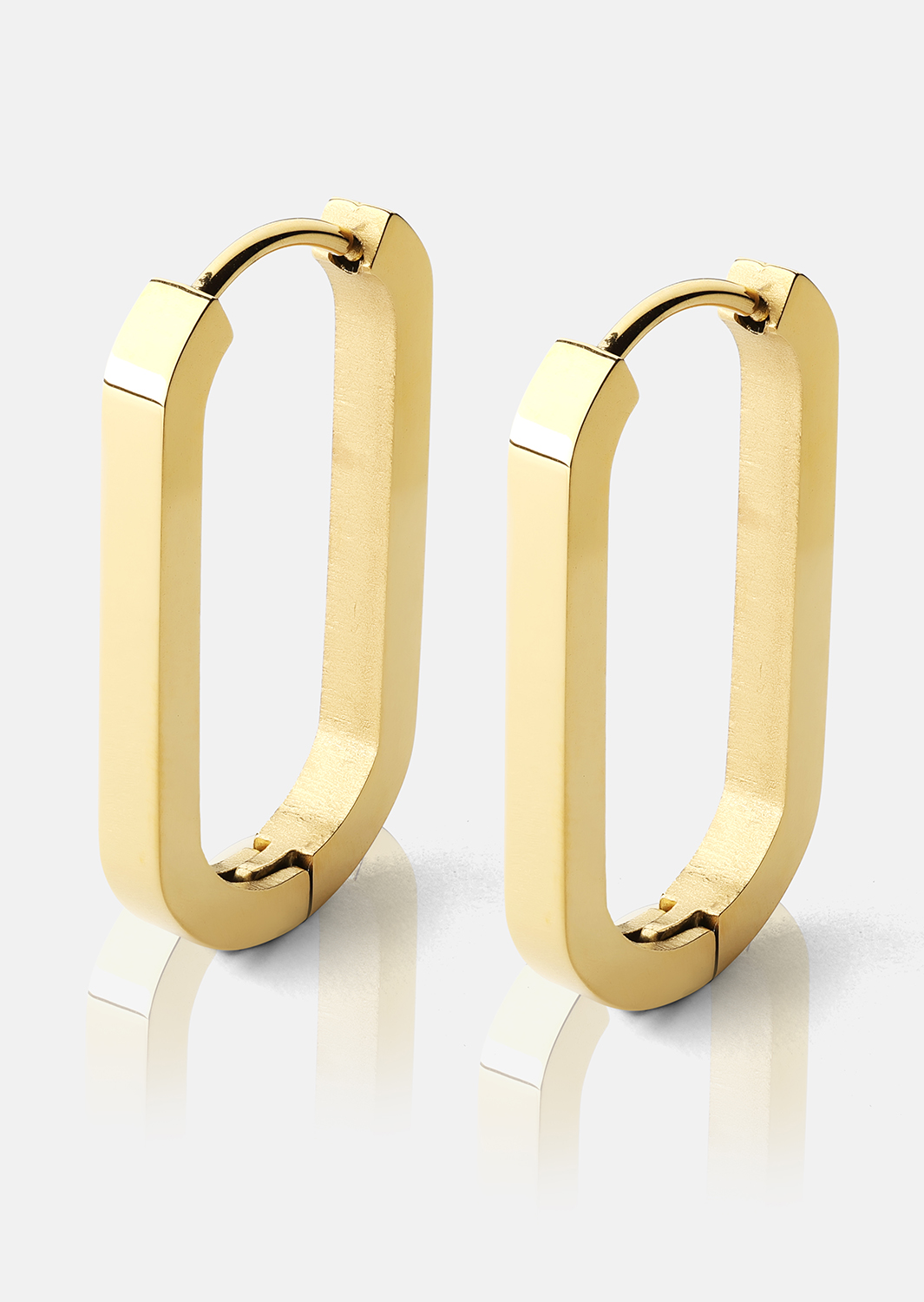 Ørering Edge Hoops - 18k Gold Plated
