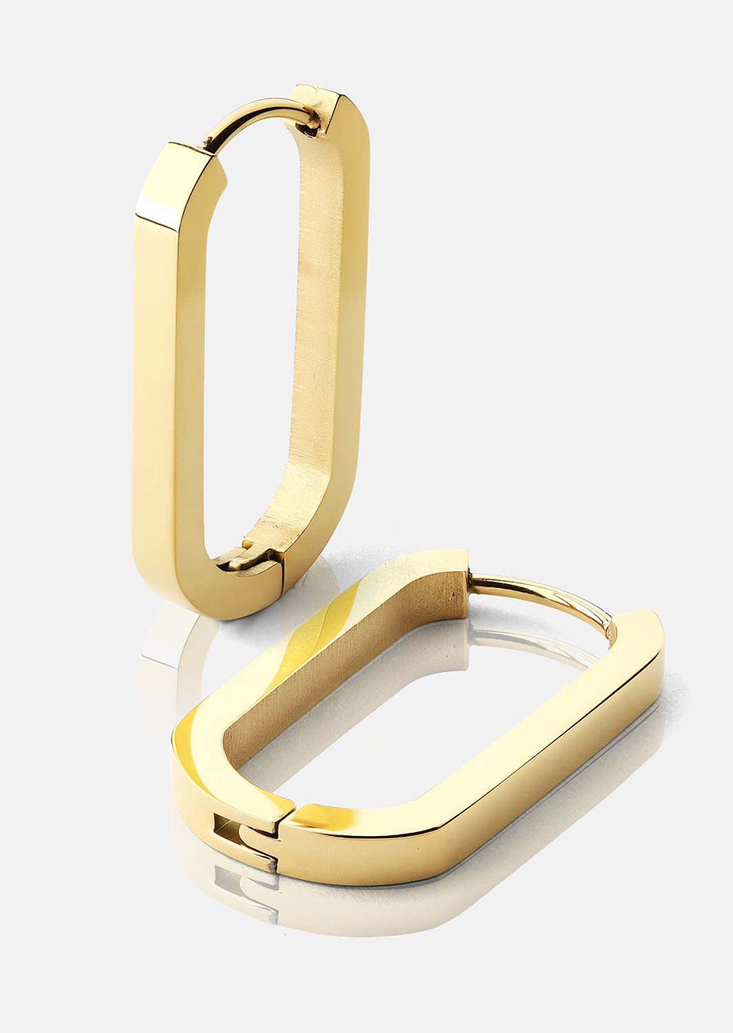 Ørering Edge Hoops - 18k Gold Plated