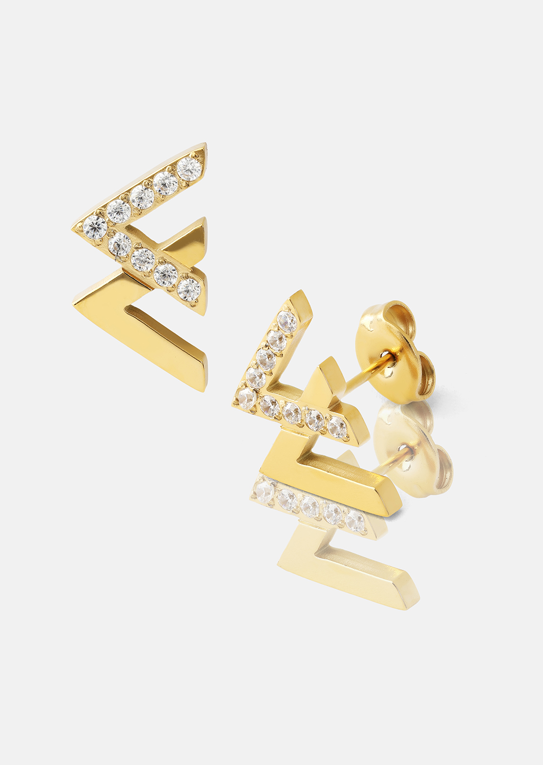 Vivid V Ørering - 18k Forgyldt