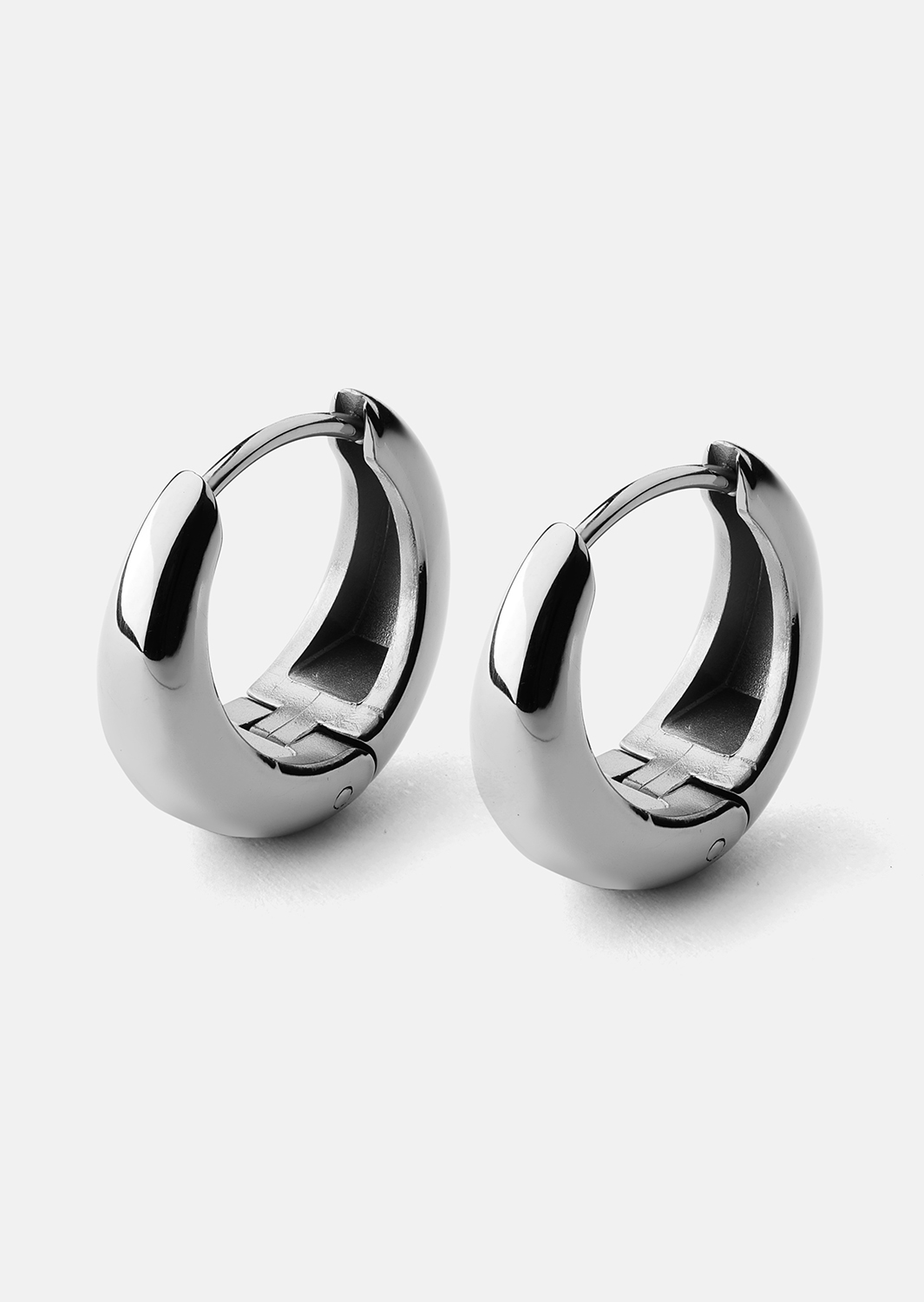 Øreringe Bold mini – Forsølvede