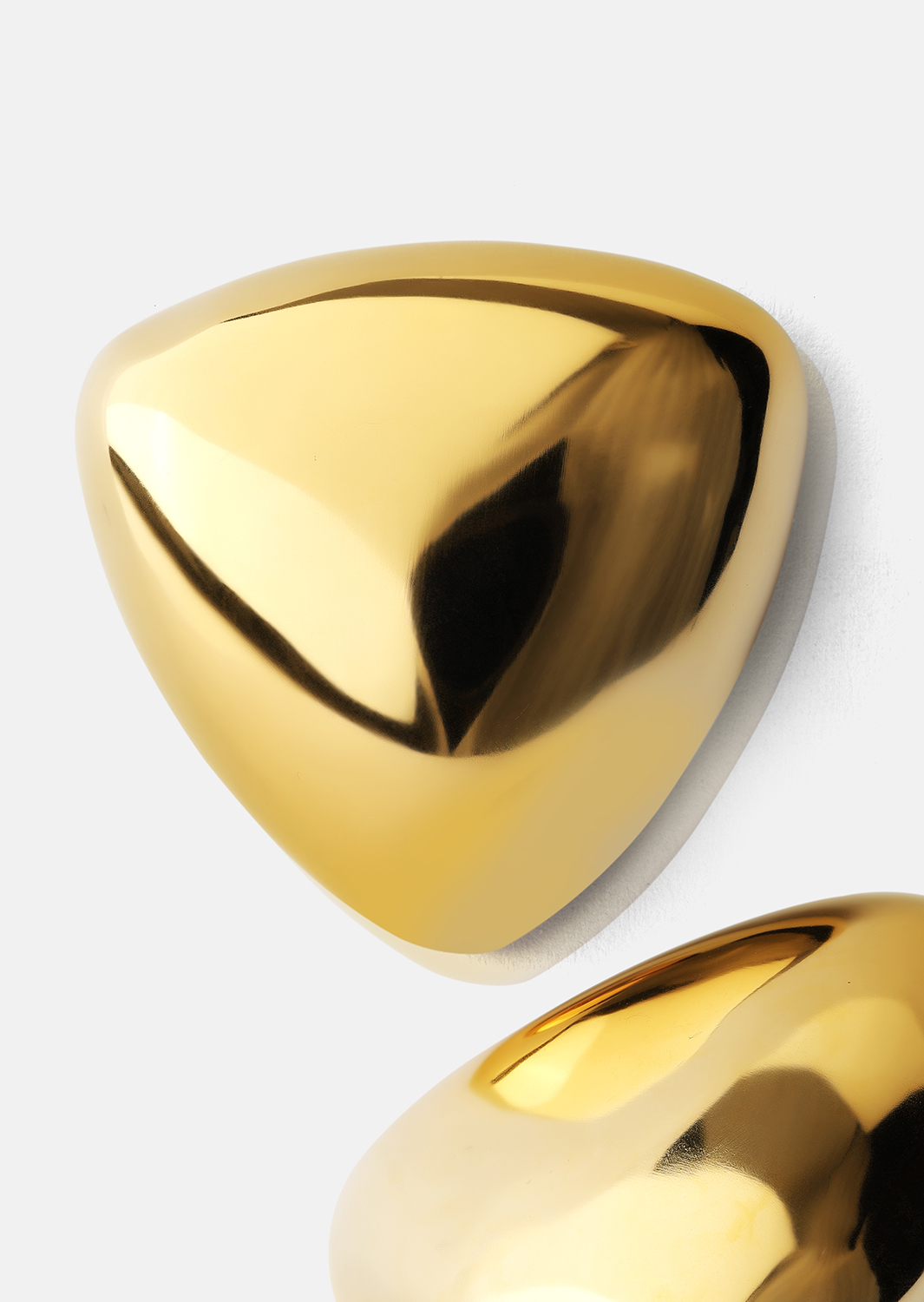 Øreringe Bold Curve – 18k Forgyldte