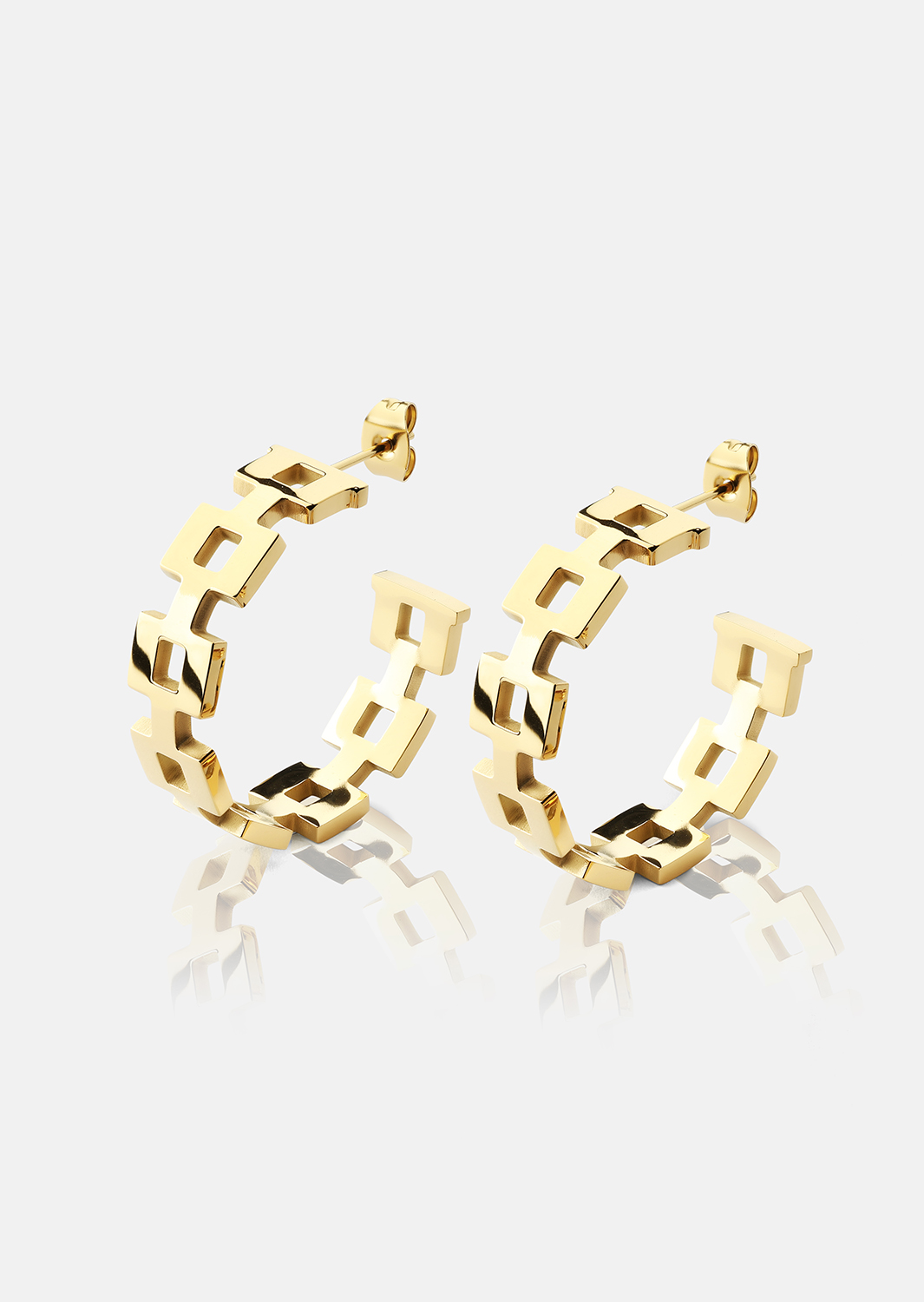 Ørering GeoHoops - 18k Forgyldt