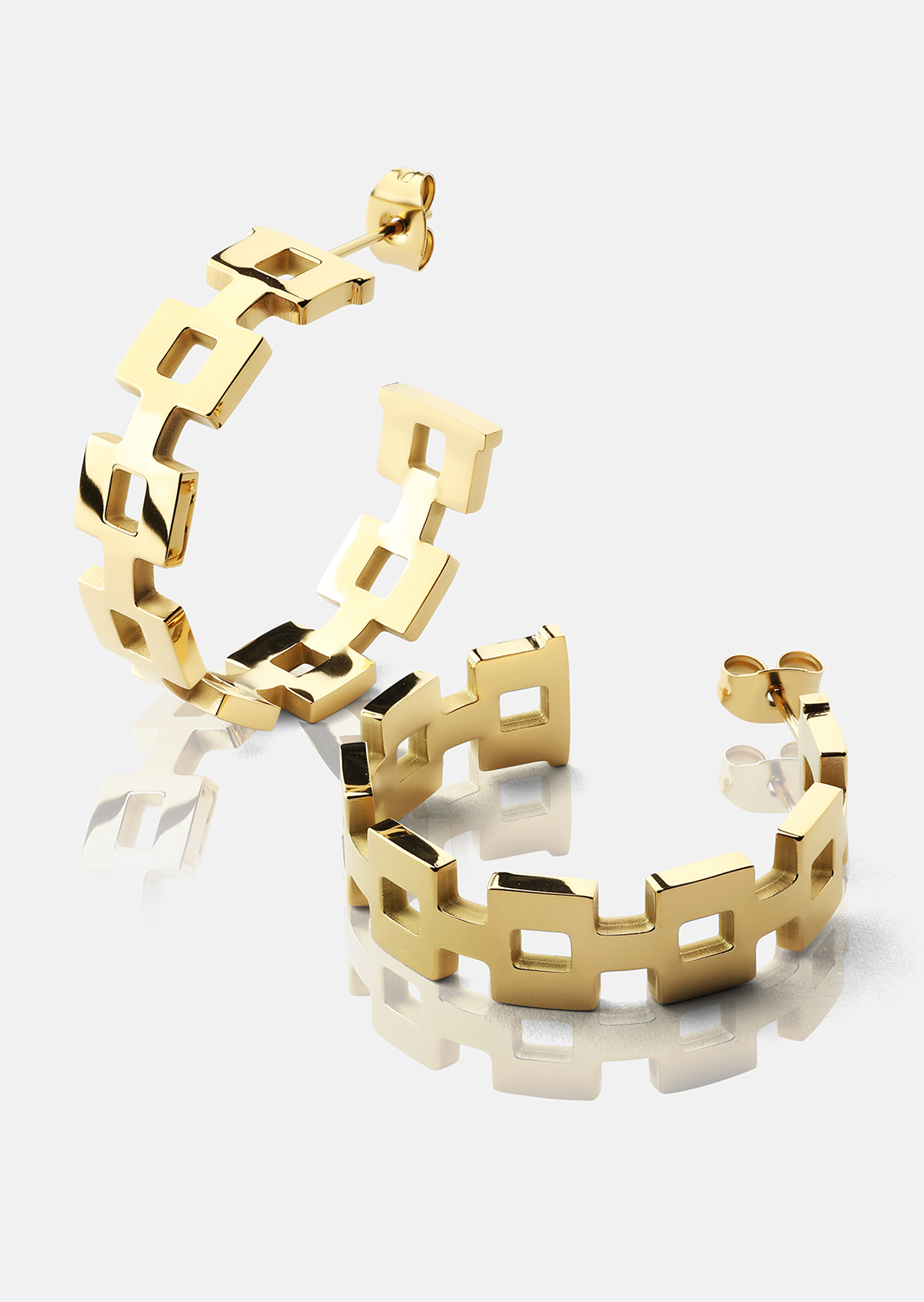 Ørering GeoHoops - 18k Forgyldt