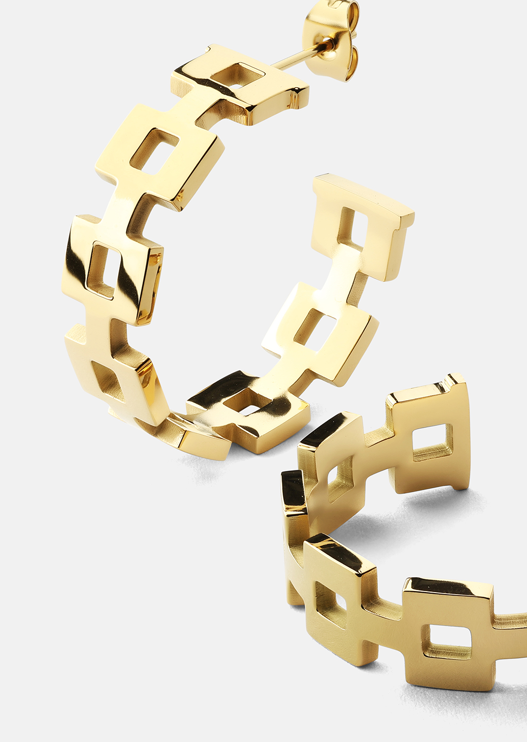 Ørering GeoHoops - 18k Forgyldt