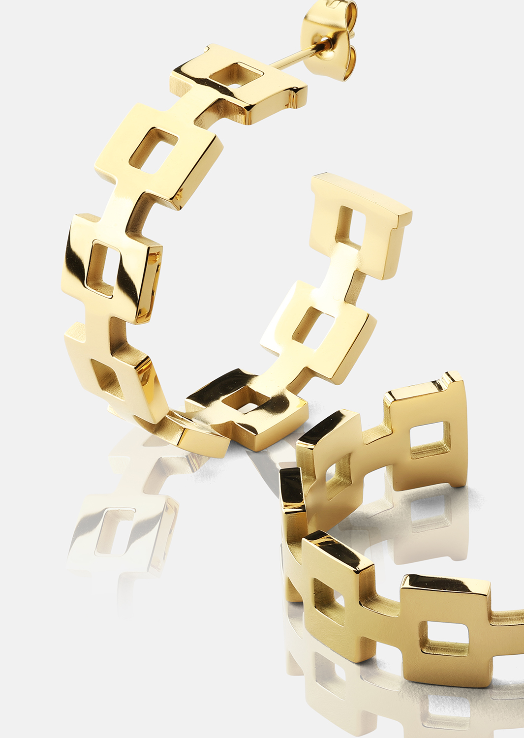 Ørering GeoHoops - 18k Forgyldt