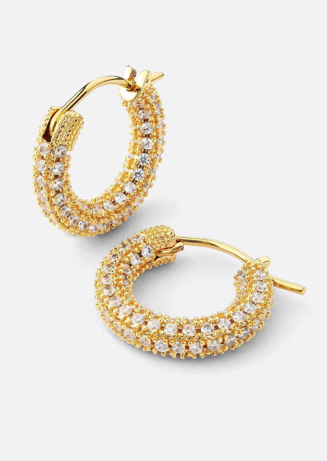 Elegans Ørering - 18k Forgyldt