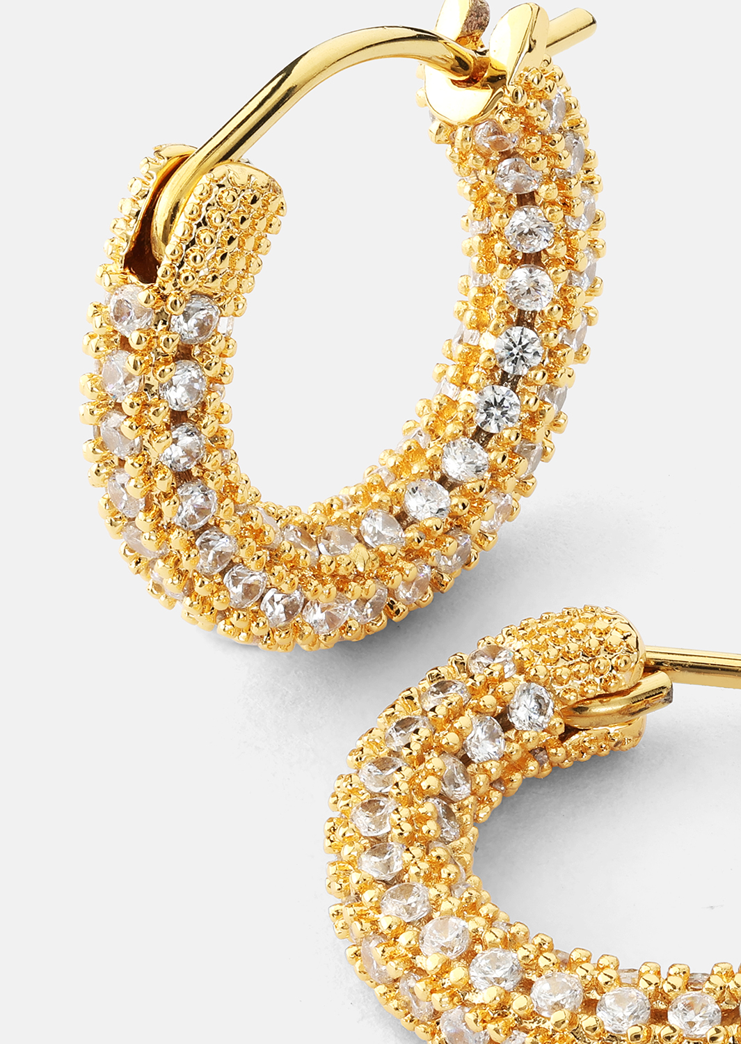 Elegans Ørering - 18k Forgyldt
