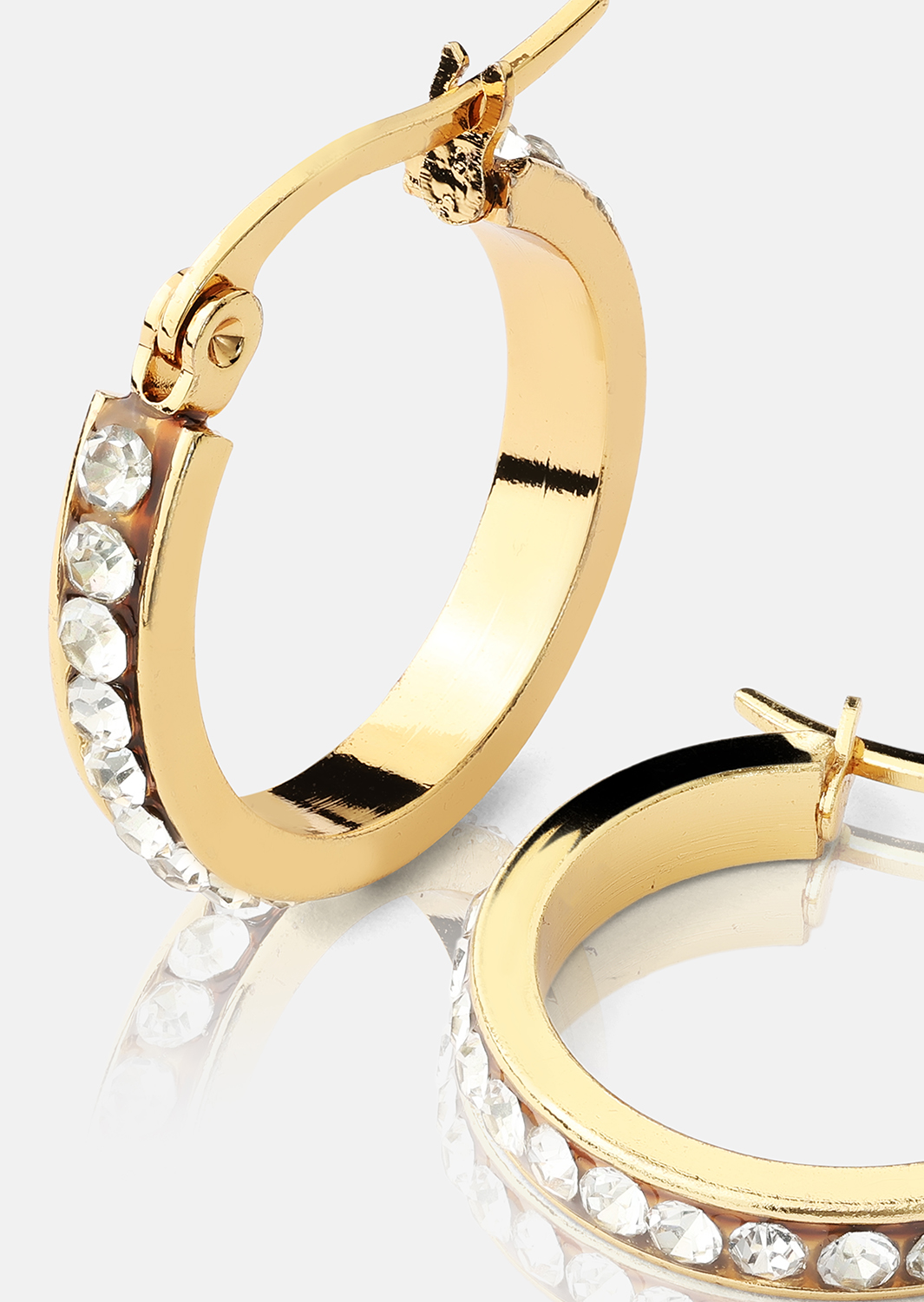 Ørering CrystalGlow - 18k Forgyldt