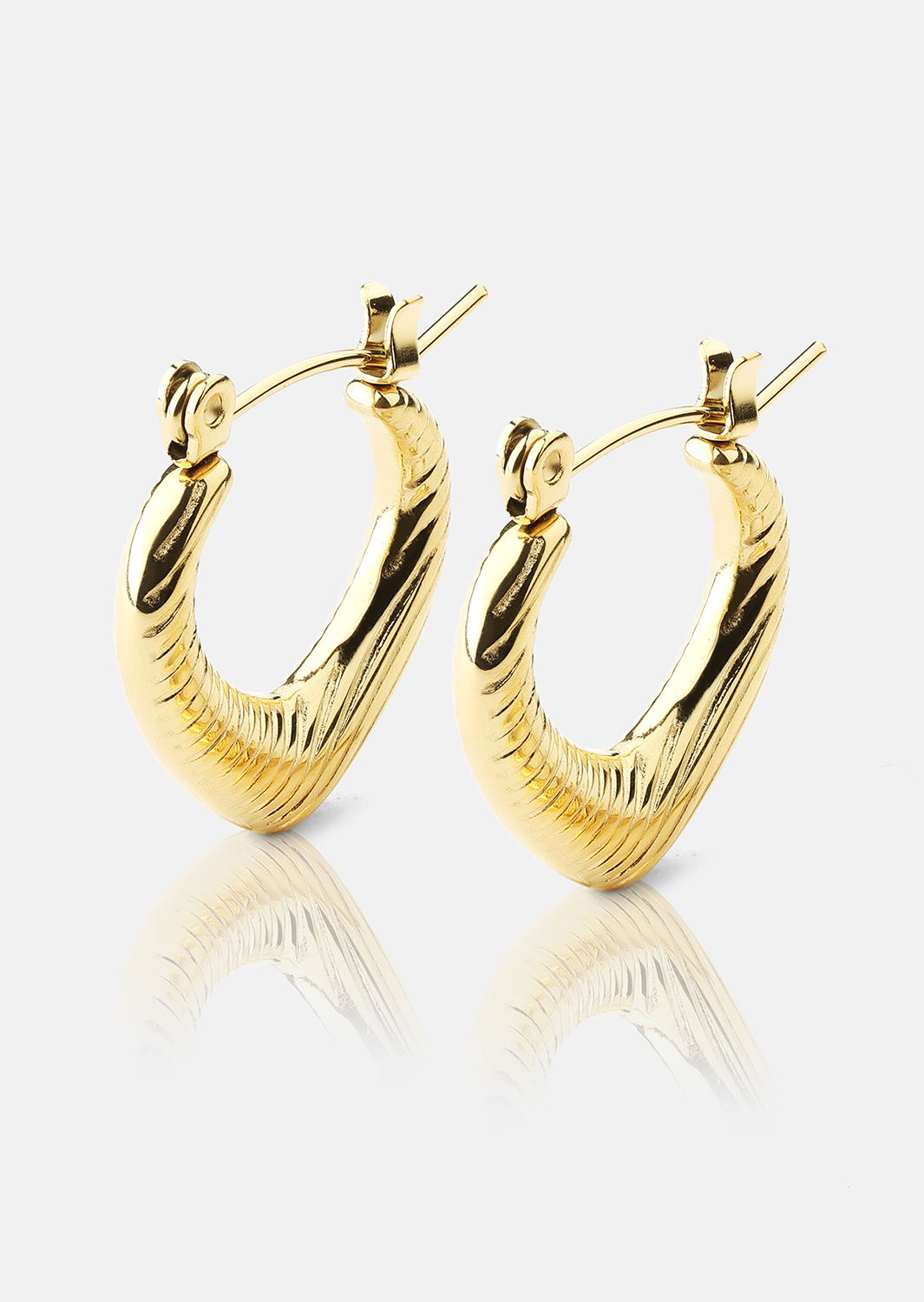 Øreringe Elegans – 18k Forgyldte