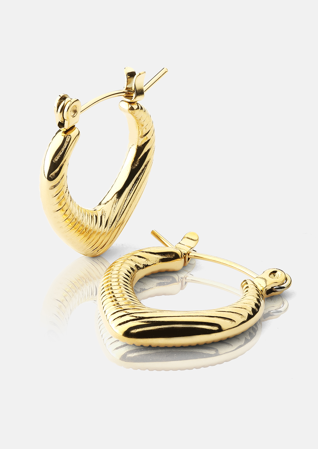 Øreringe Elegans – 18k Forgyldte