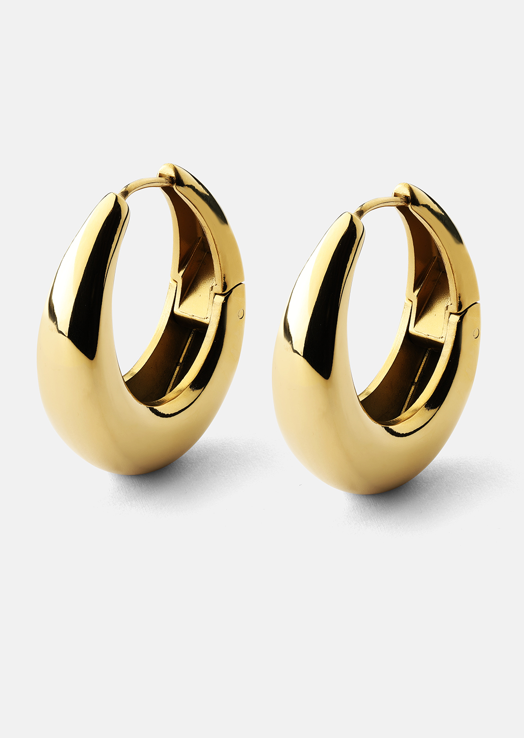 Øreringe Bold Curve – 18k Forgyldte