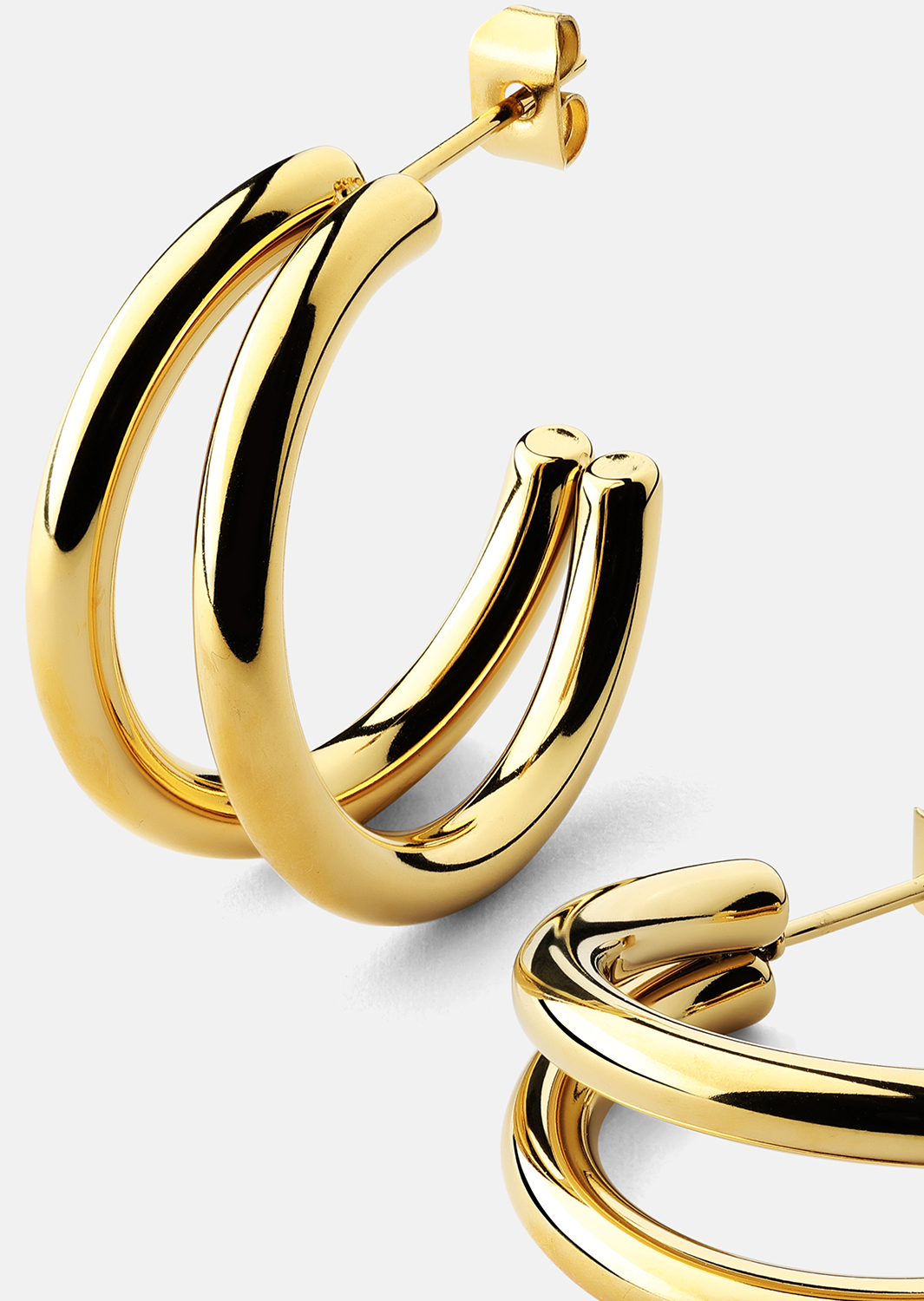 Ørering Dual - 18k Forgyldt