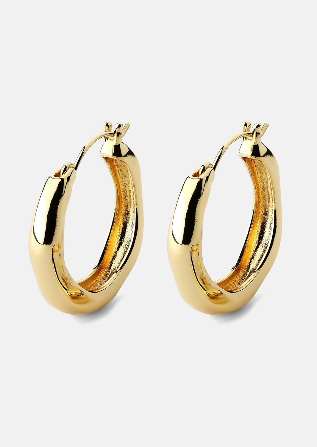 Ørering Mila Hoops - 18k Forgyldt