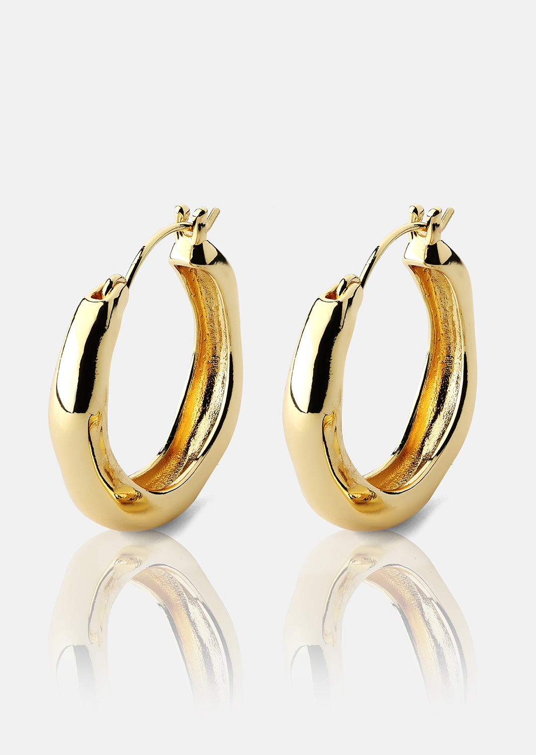 Ørering Mila Hoops - 18k Forgyldt