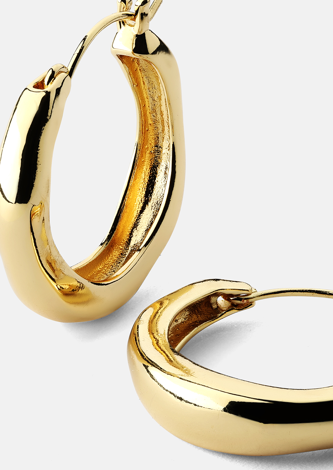 Ørering Mila Hoops - 18k Forgyldt
