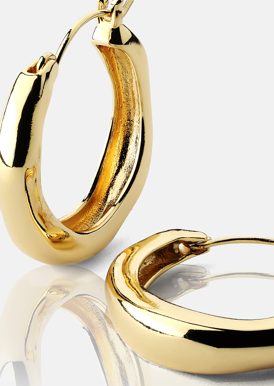 Ørering Mila Hoops - 18k Forgyldt