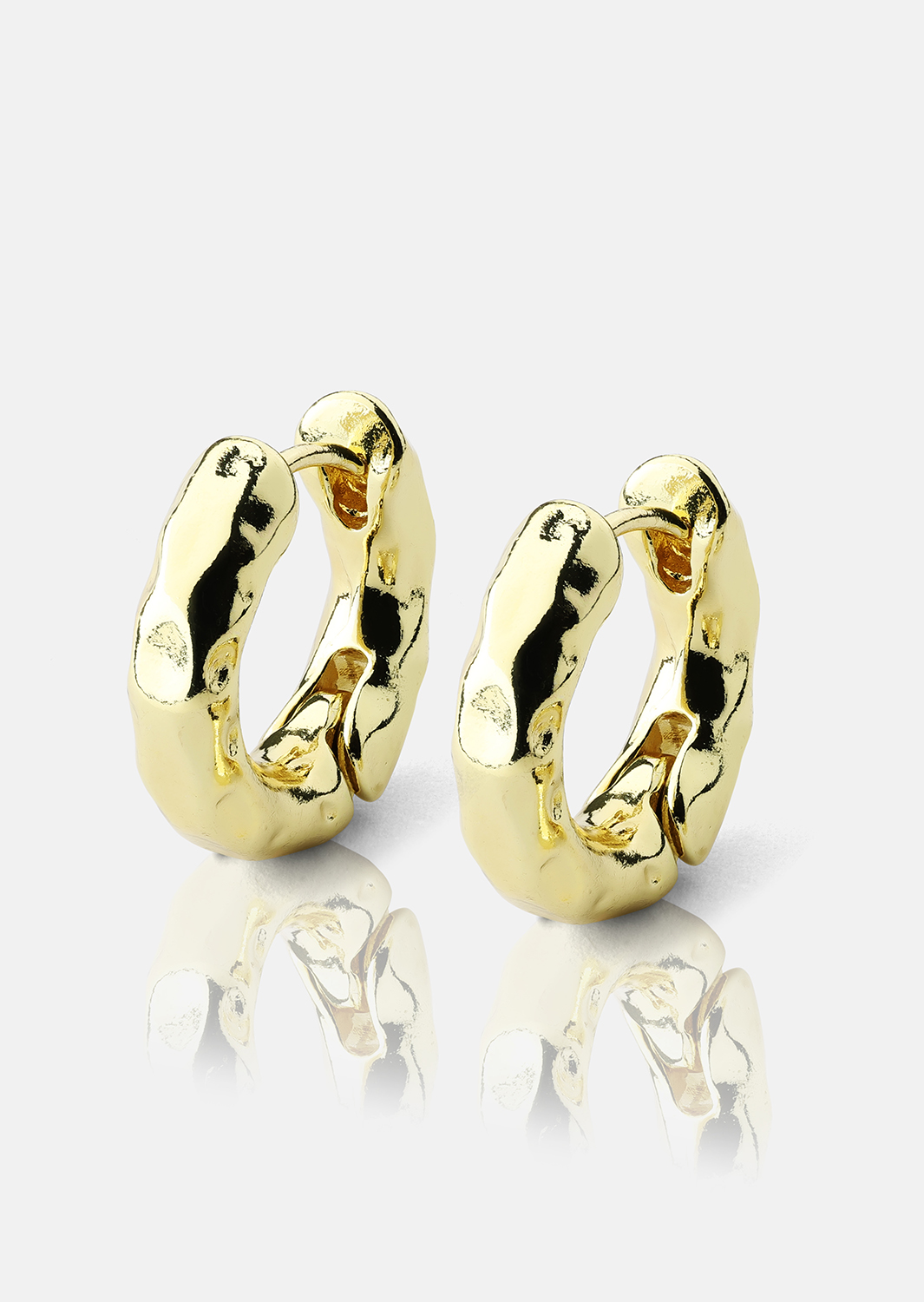 Ørering Luxe Ripple Hoops - 18k Forgyldt