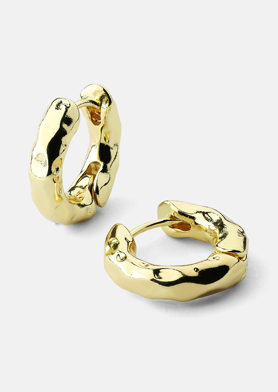 Ørering Luxe Ripple Hoops - 18k Forgyldt