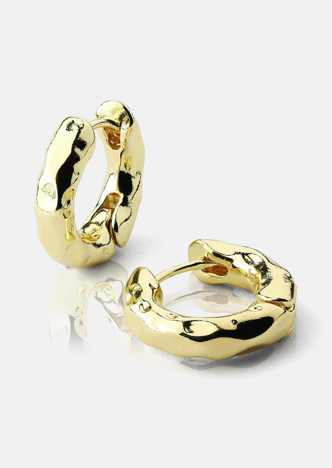 Ørering Luxe Ripple Hoops - 18k Forgyldt