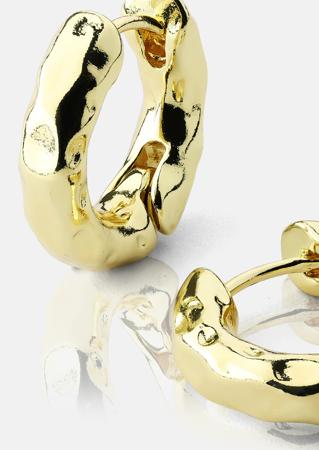 Ørering Luxe Ripple Hoops - 18k Forgyldt