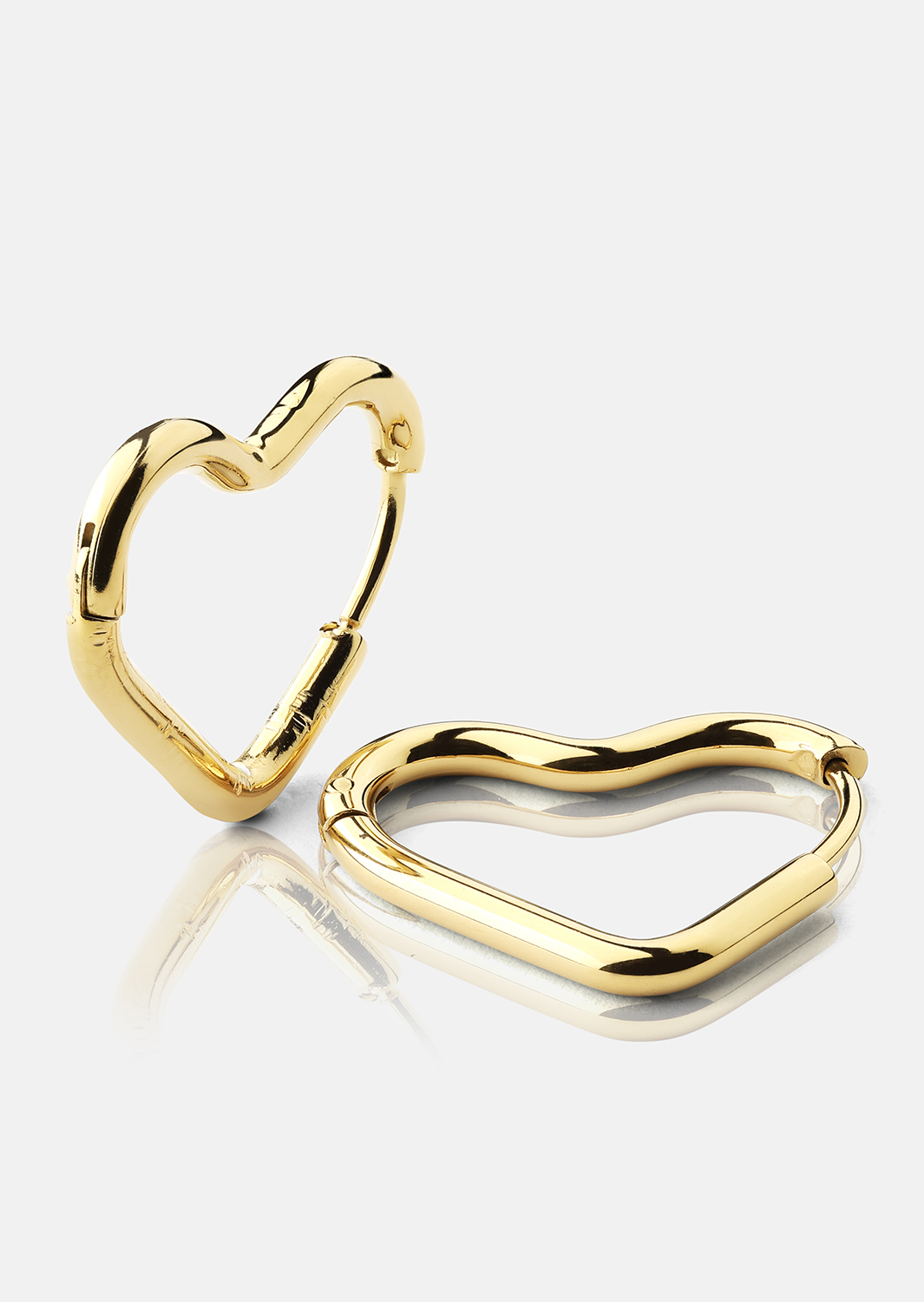 Ørering Heart's Embrace - 18k Forgyldt