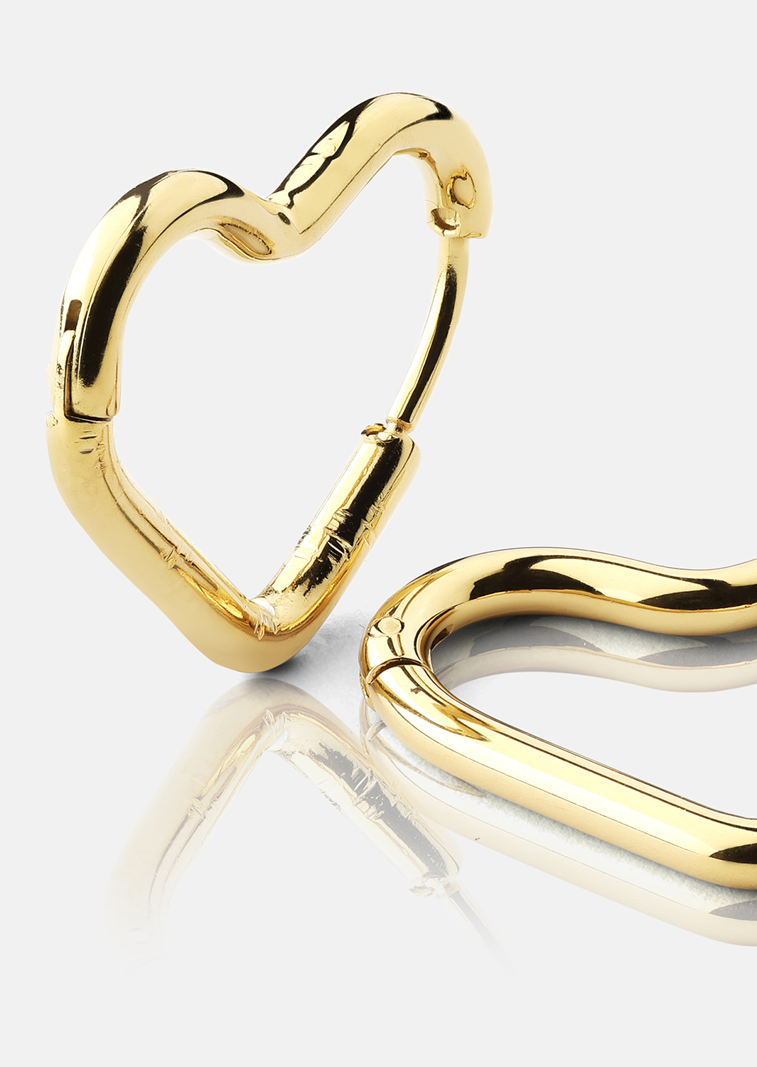 Ørering Heart's Embrace - 18k Forgyldt