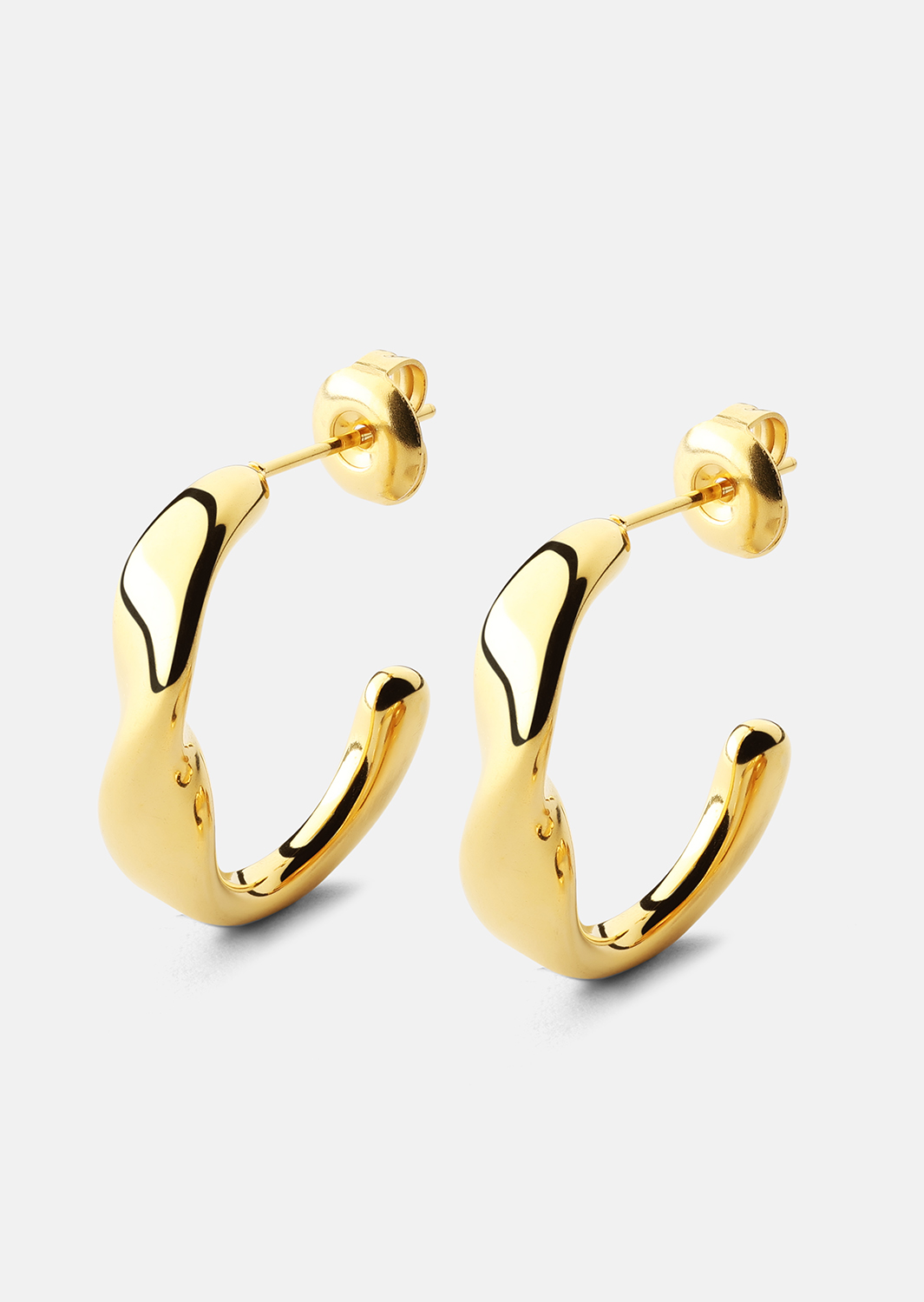 Ørering Flow Gleam - 18k Forgyldt