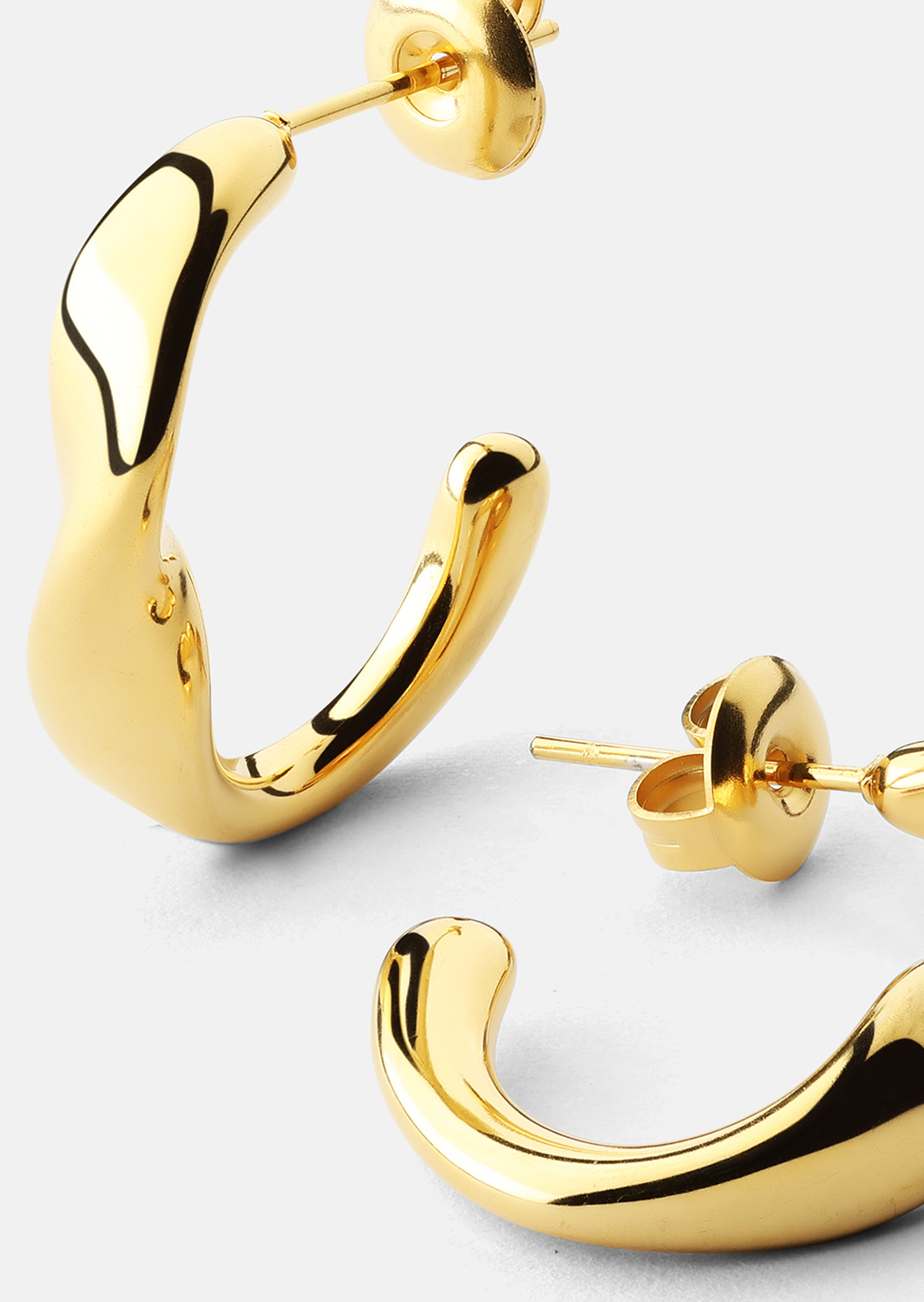 Ørering Flow Gleam - 18k Forgyldt