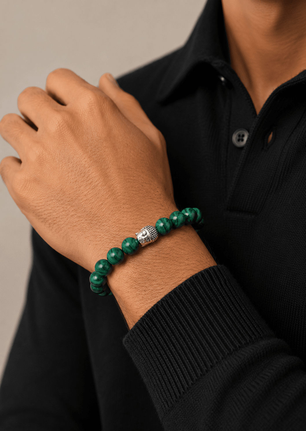 Perlearmbånd Emerald Flare