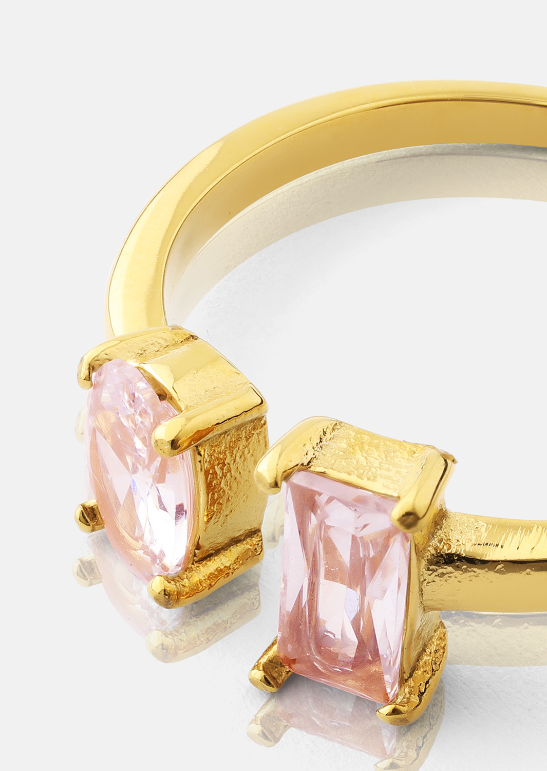 Ring Rosé Duo - 18k Forgyldt