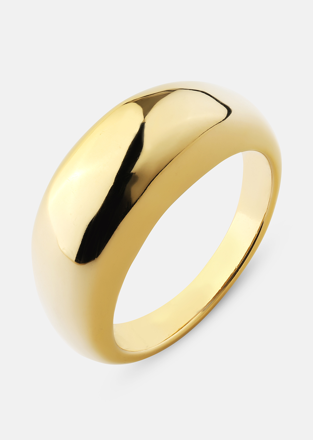 Golden Bold Ring - 18K Forgyldt