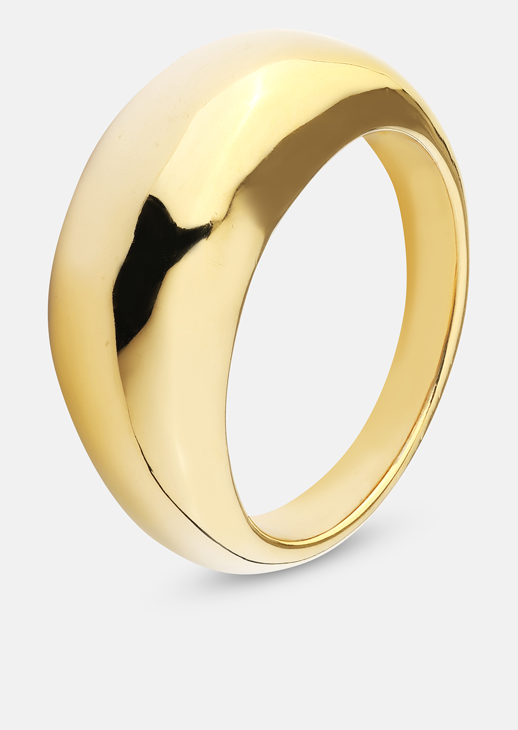 Golden Bold Ring - 18K Forgyldt