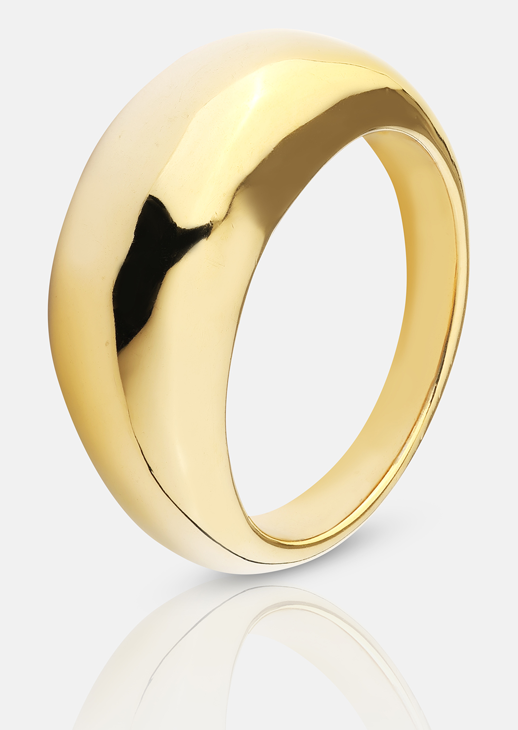 Golden Bold Ring - 18K Forgyldt