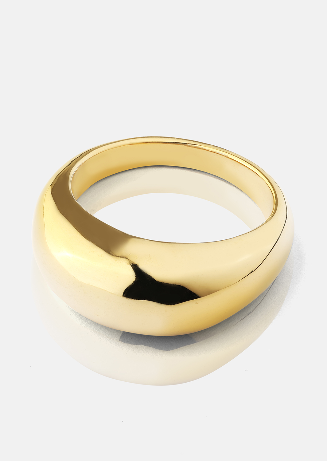Golden Bold Ring - 18K Forgyldt
