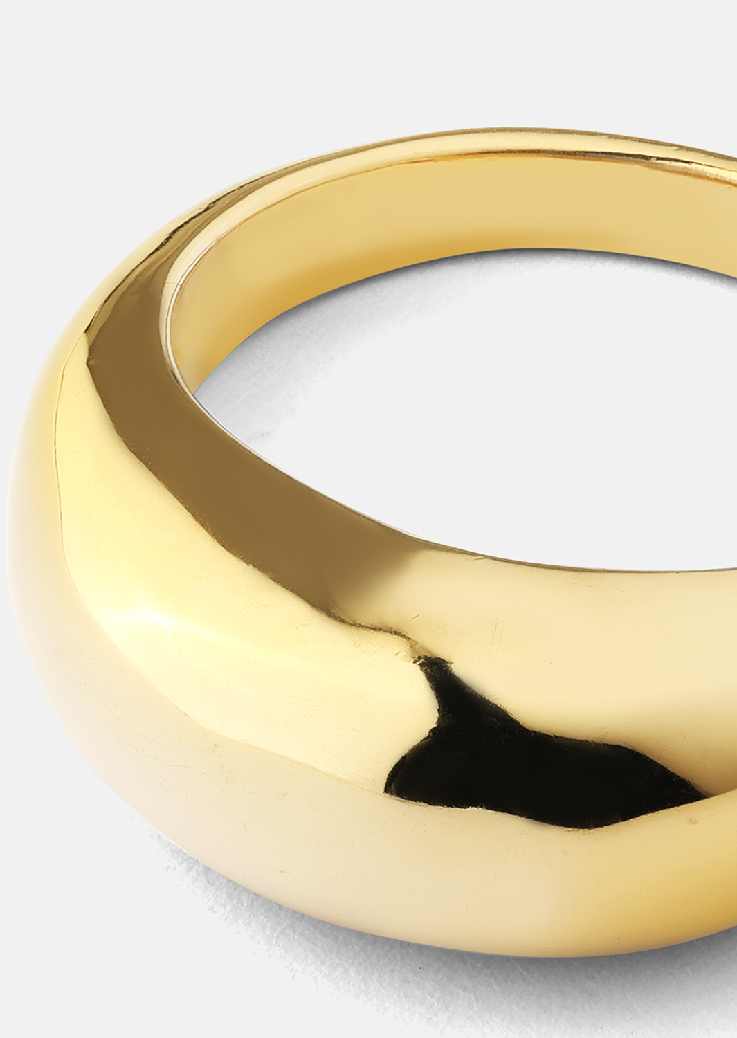Golden Bold Ring - 18K Forgyldt