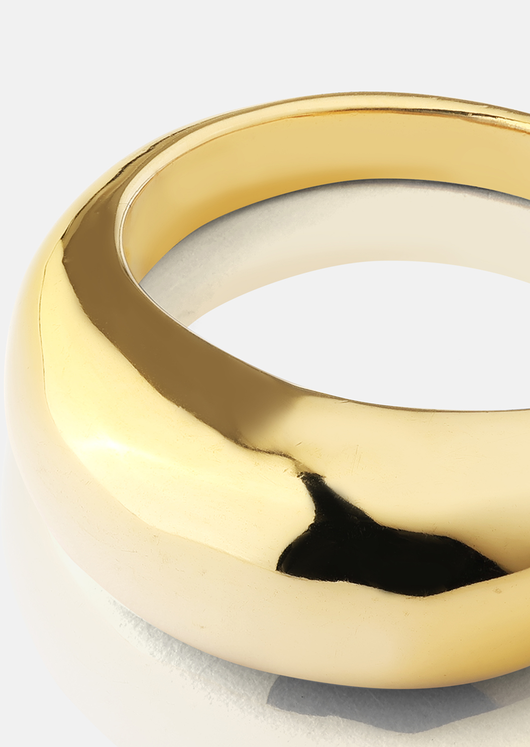 Golden Bold Ring - 18K Forgyldt