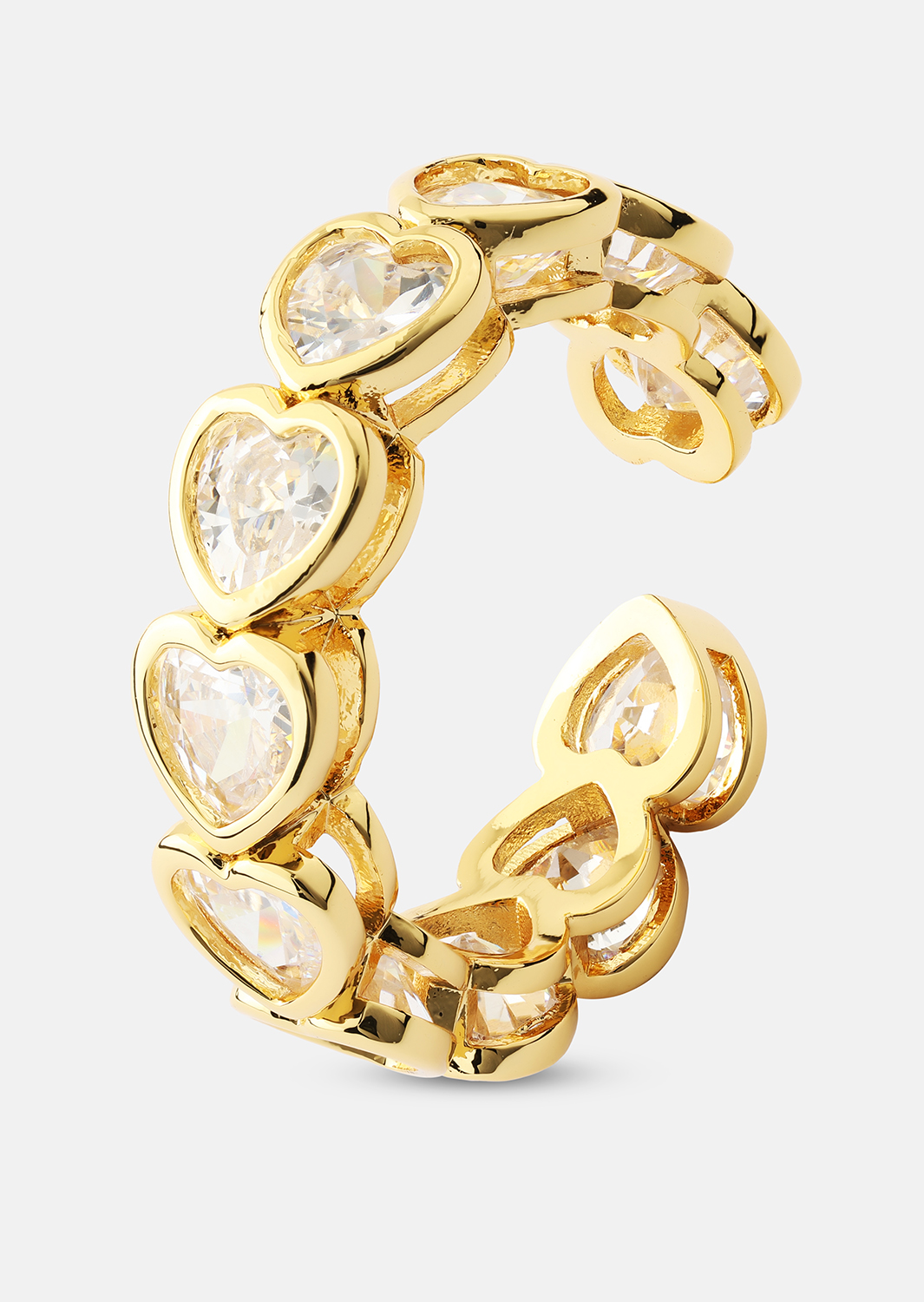 Ring Heartfelt Love - 18k Gold Plated