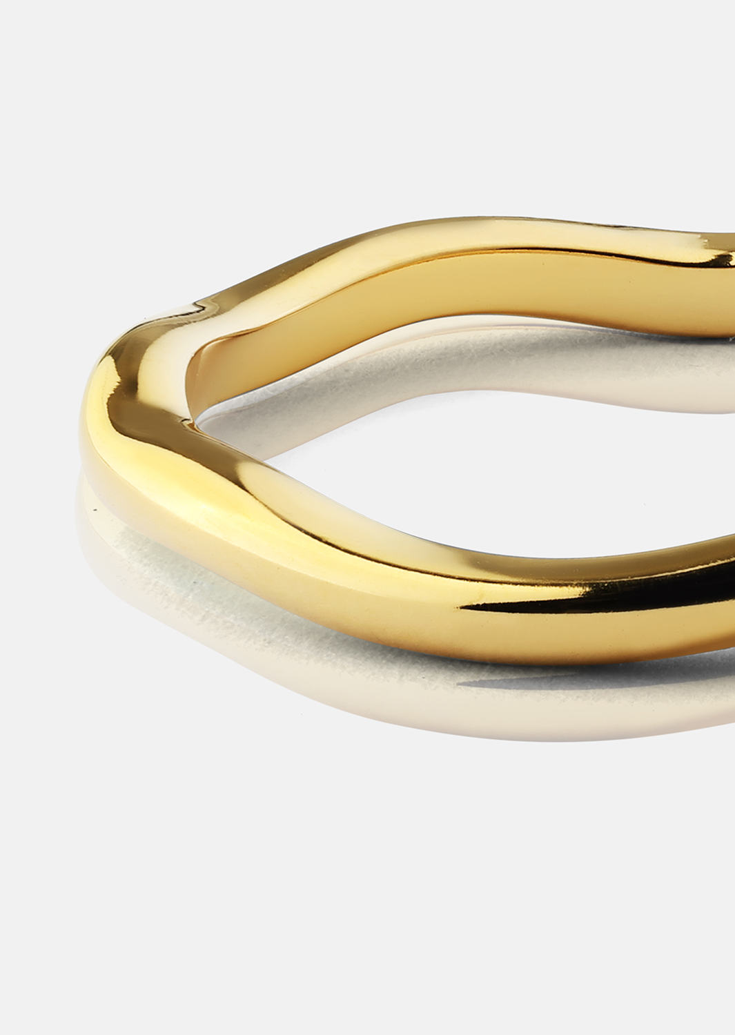 Ring Wave Gold - 18k guldbelagt