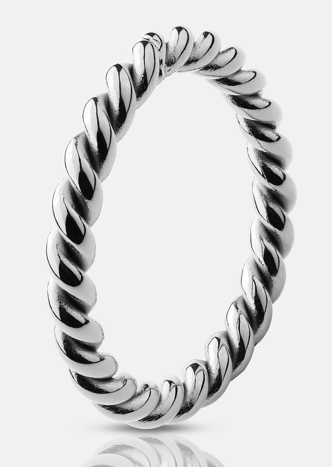 Ring Silver Twist - Forsølvet