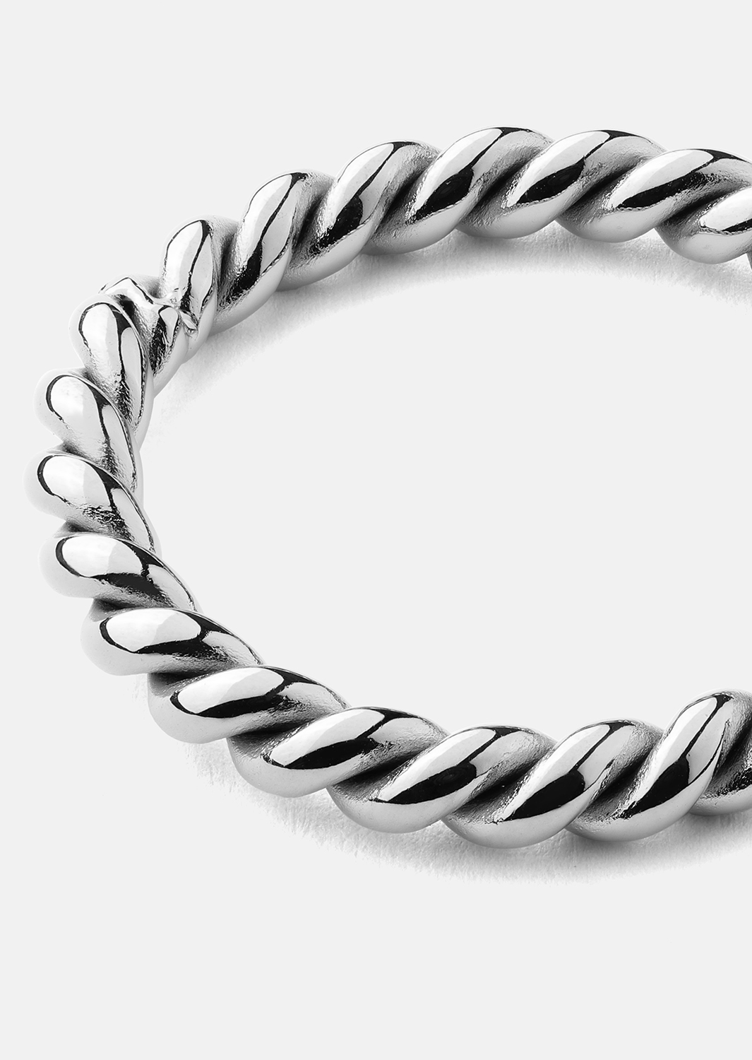 Ring Silver Twist - Forsølvet