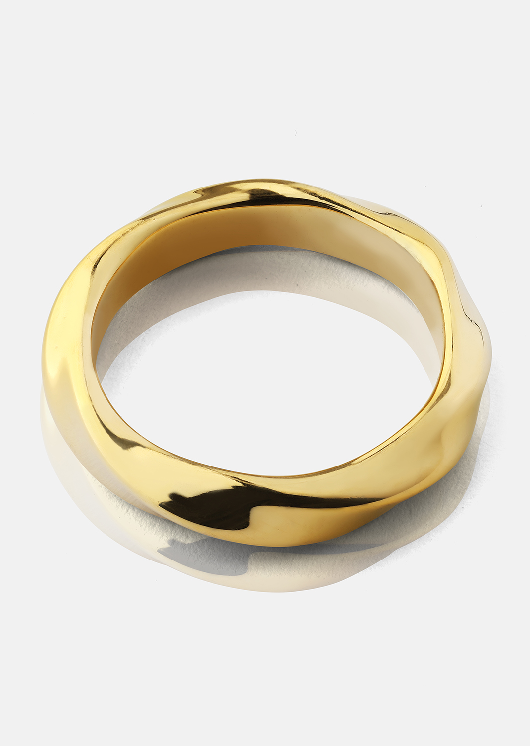 Ring Swirl - 18k guldbelagt