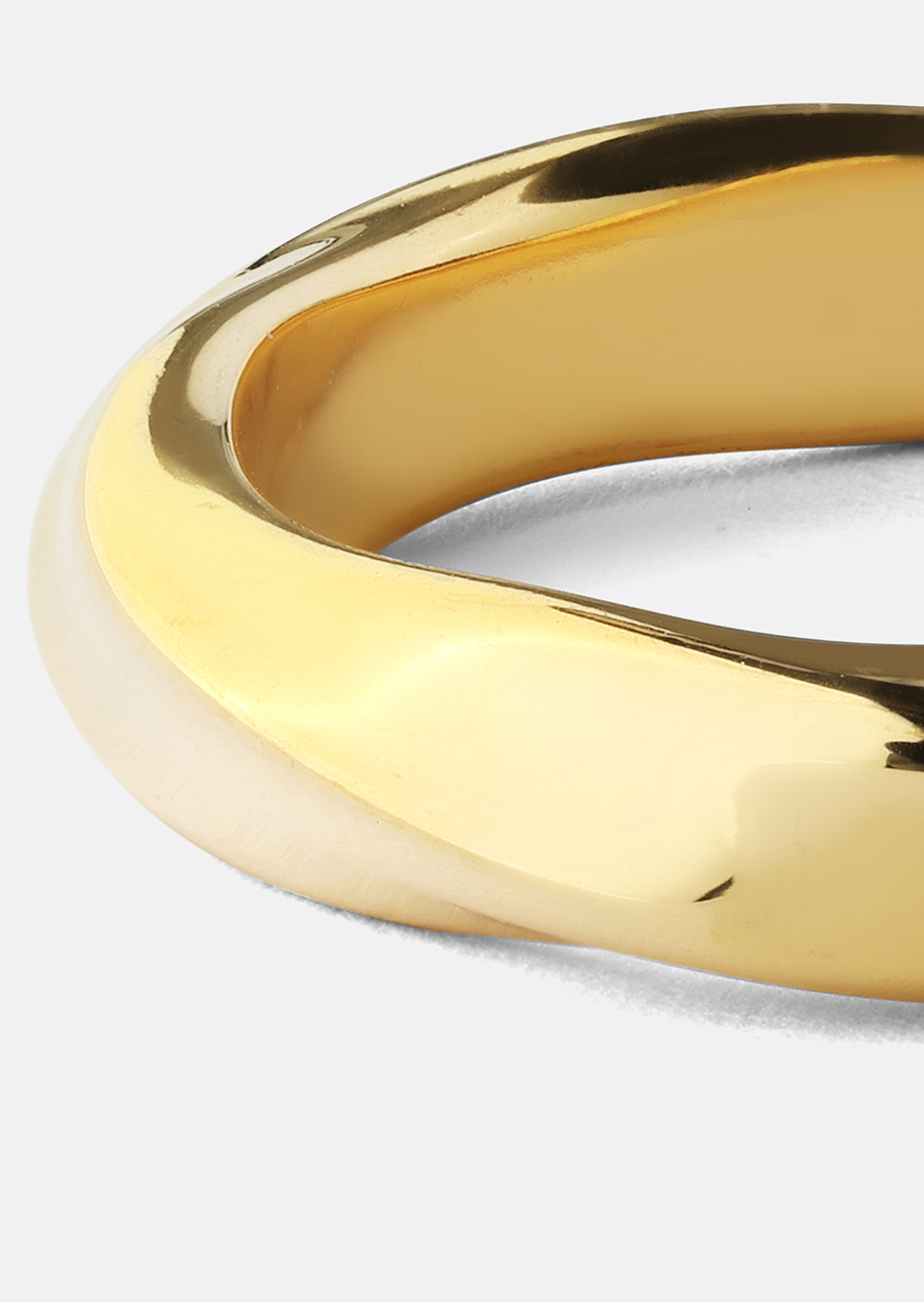 Ring Swirl - 18k guldbelagt