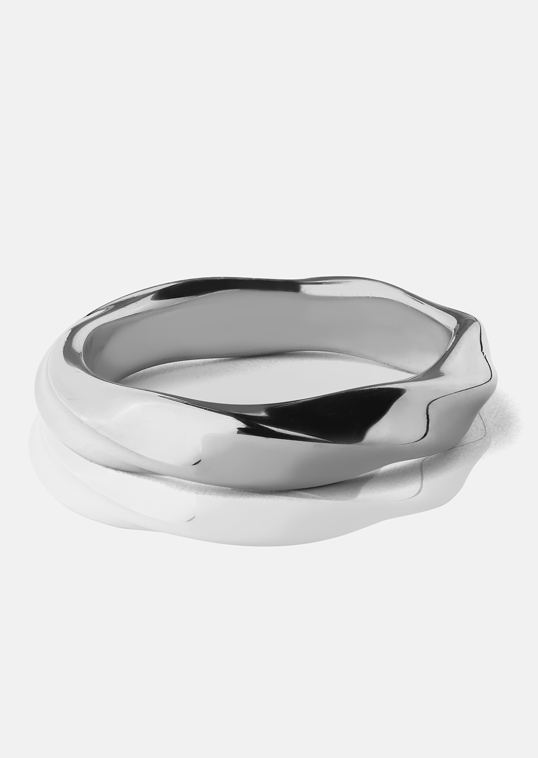 Ring Swirl - Forsølvet