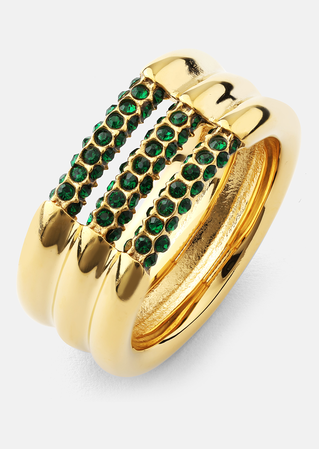 Ring Green Lumière - 18k guldbelagt