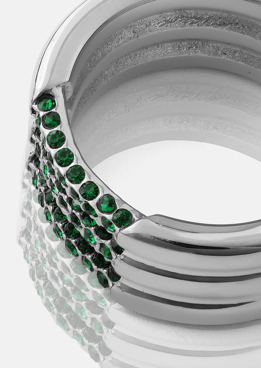 Ring Green Lumière - Forsølvet